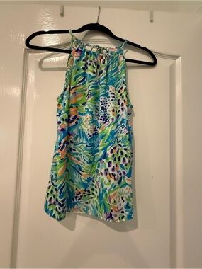 Lilly Pulitzer Multicolor Halter-Style Floral Print Camisole